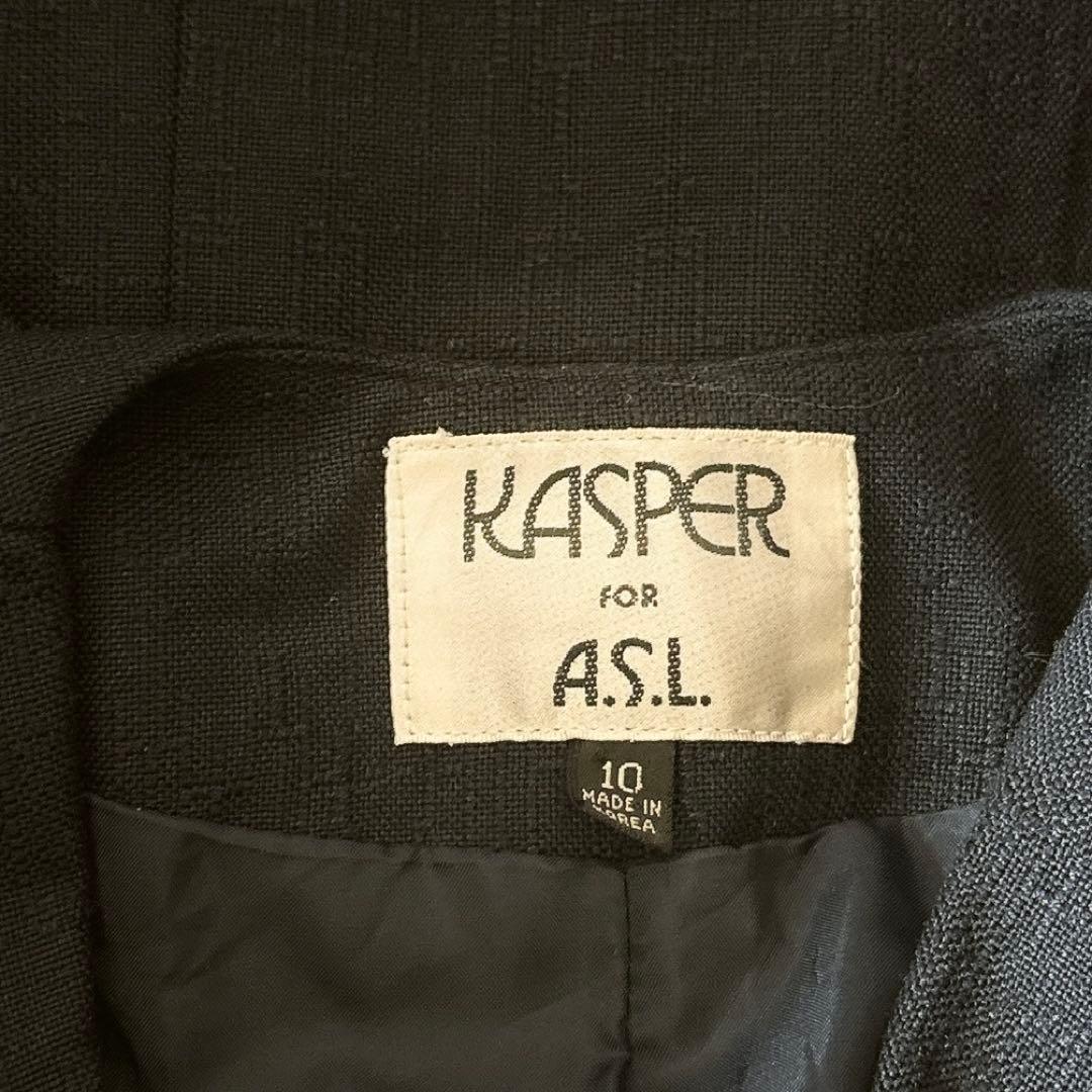 KASPER Rare Double Navy Blur Vintage Tailored Jacket