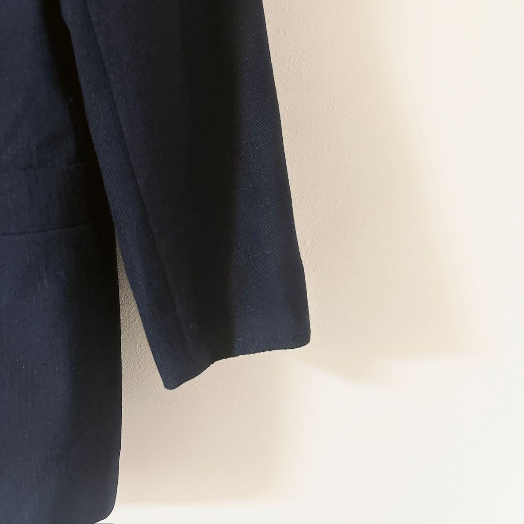 KASPER Rare Double Navy Blur Vintage Tailored Jacket