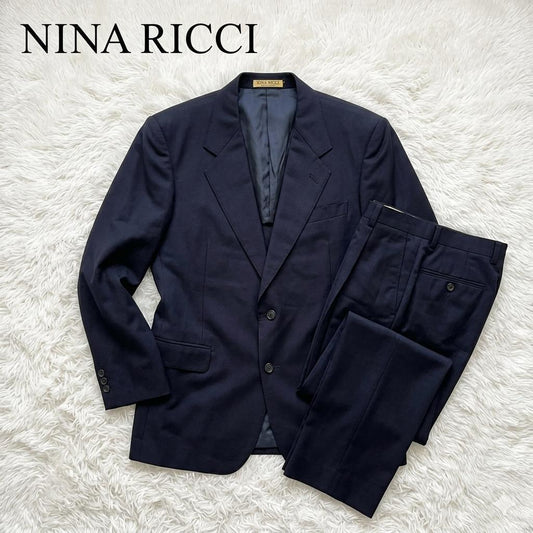 Nina Ricci Homme Couture Navy Suit Setup XL Vintage