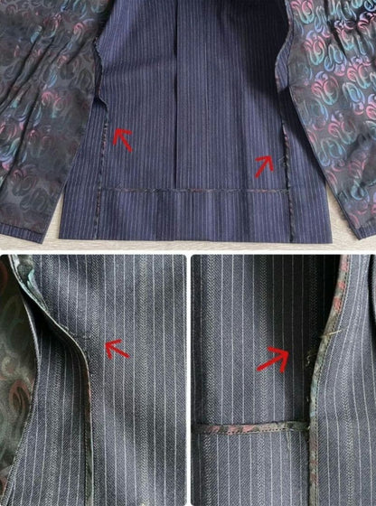 [S equivalent] Inventory Clearance Sale Men's All-over pattern lining, unlined, striped, no odor