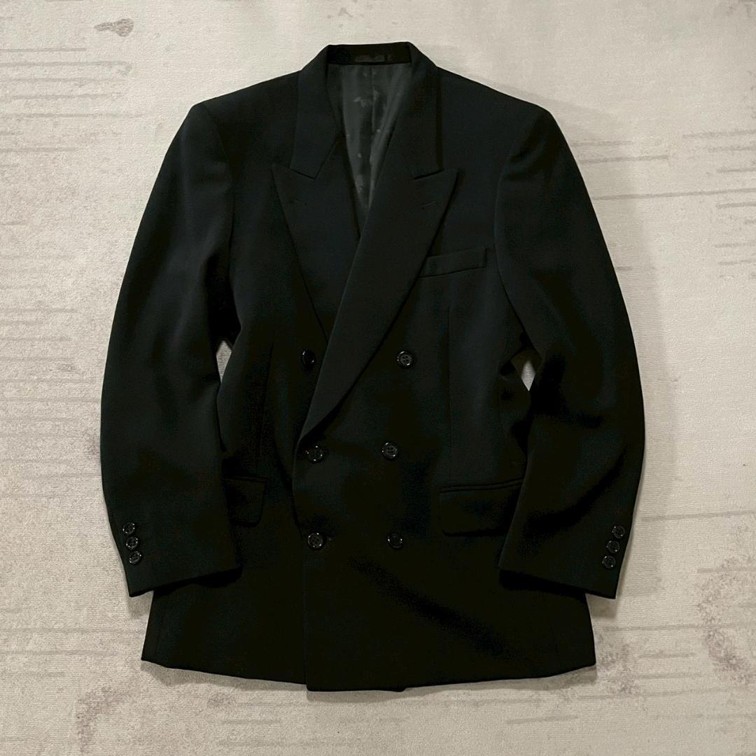 Super beautiful double set up suit jet black black mode