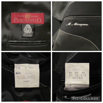 Super beautiful double set up suit jet black black mode