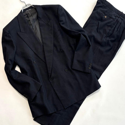 Gianfranco Ferret Double Suit Setup M Size Navy Double Breasted