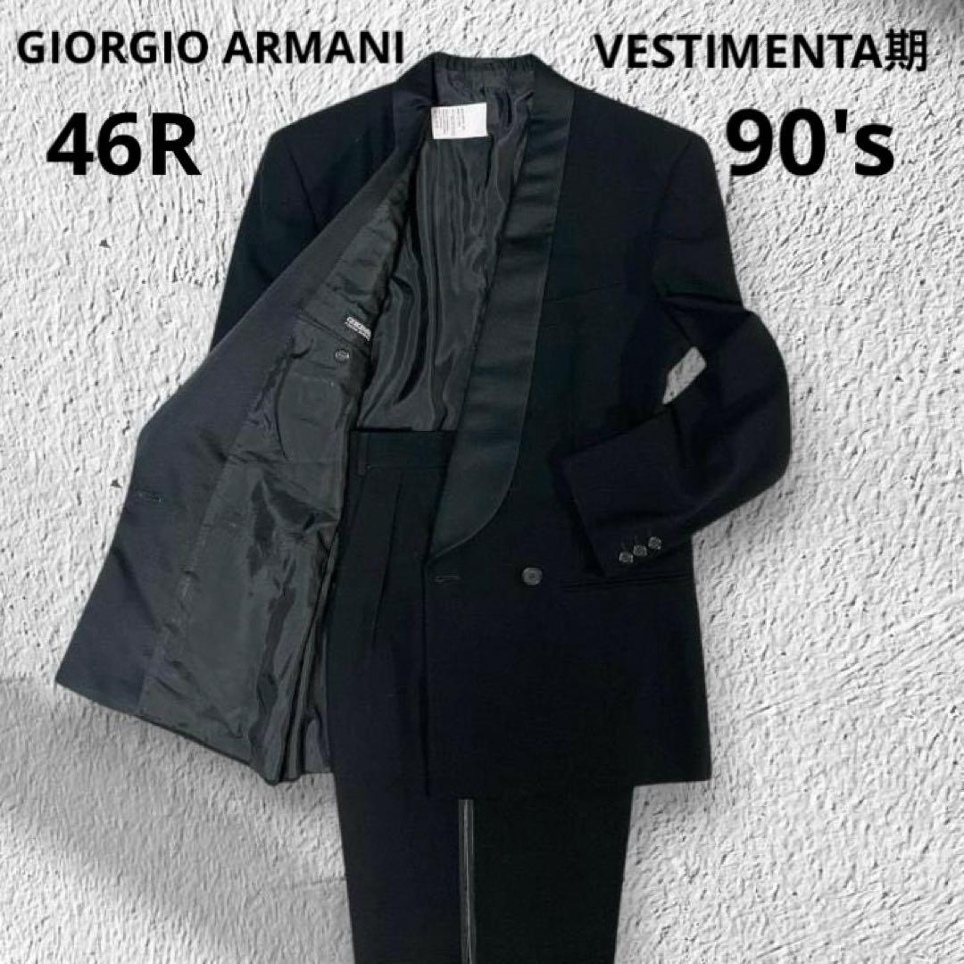Good condition GIORGIO ARMANI VESTIMENTA period tuxedo M~L