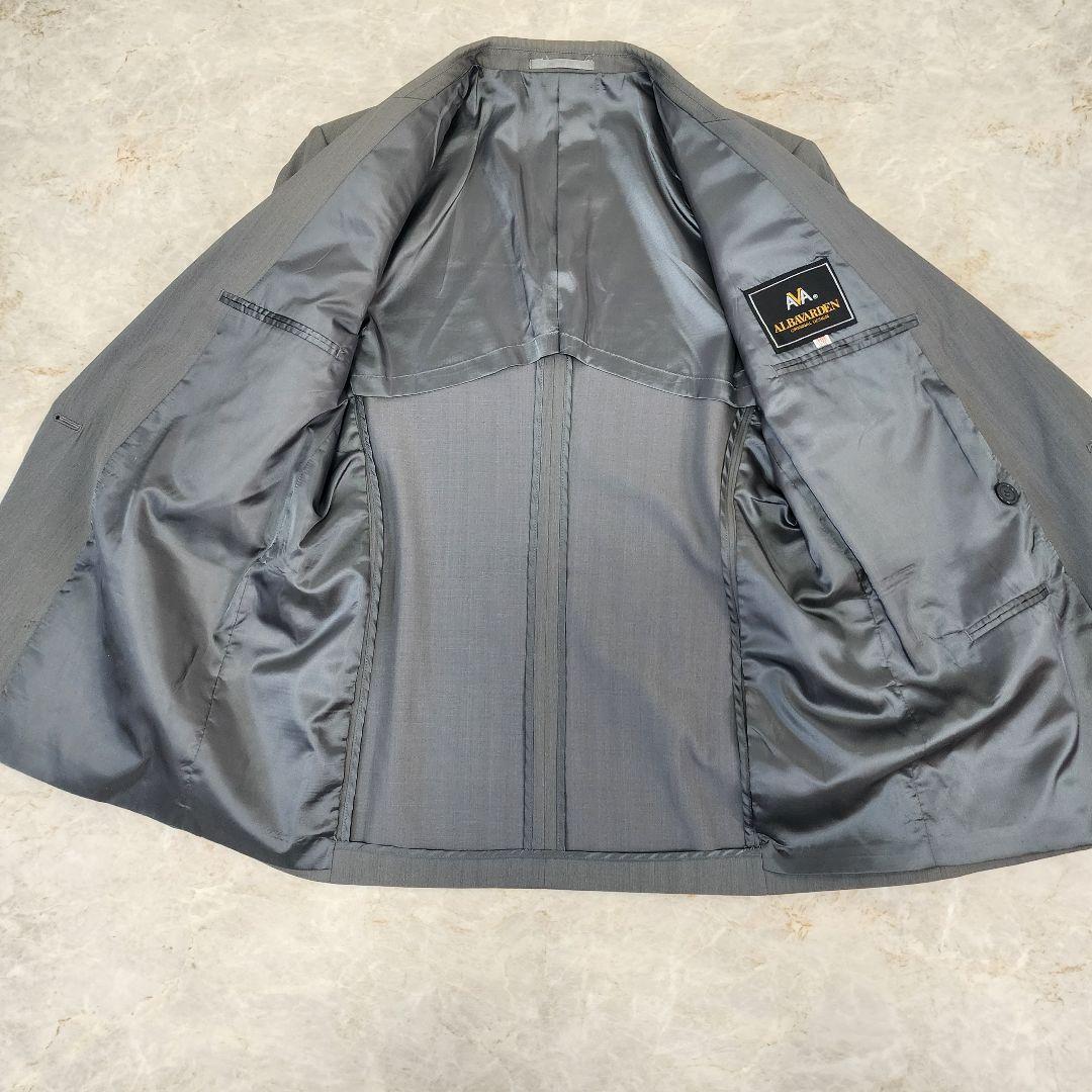 Alba Burden Double Suit Gold Button Strong Shoulder Pad Equivalent to Men's LL Gray
