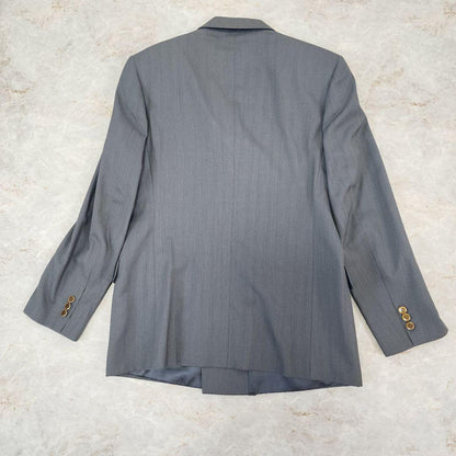 Alba Burden Double Suit Gold Button Strong Shoulder Pad Equivalent to Men's LL Gray
