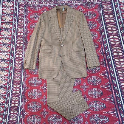 Beautiful item! Kamoshita United Arrows Check Suit Made in Japan 46 Setup