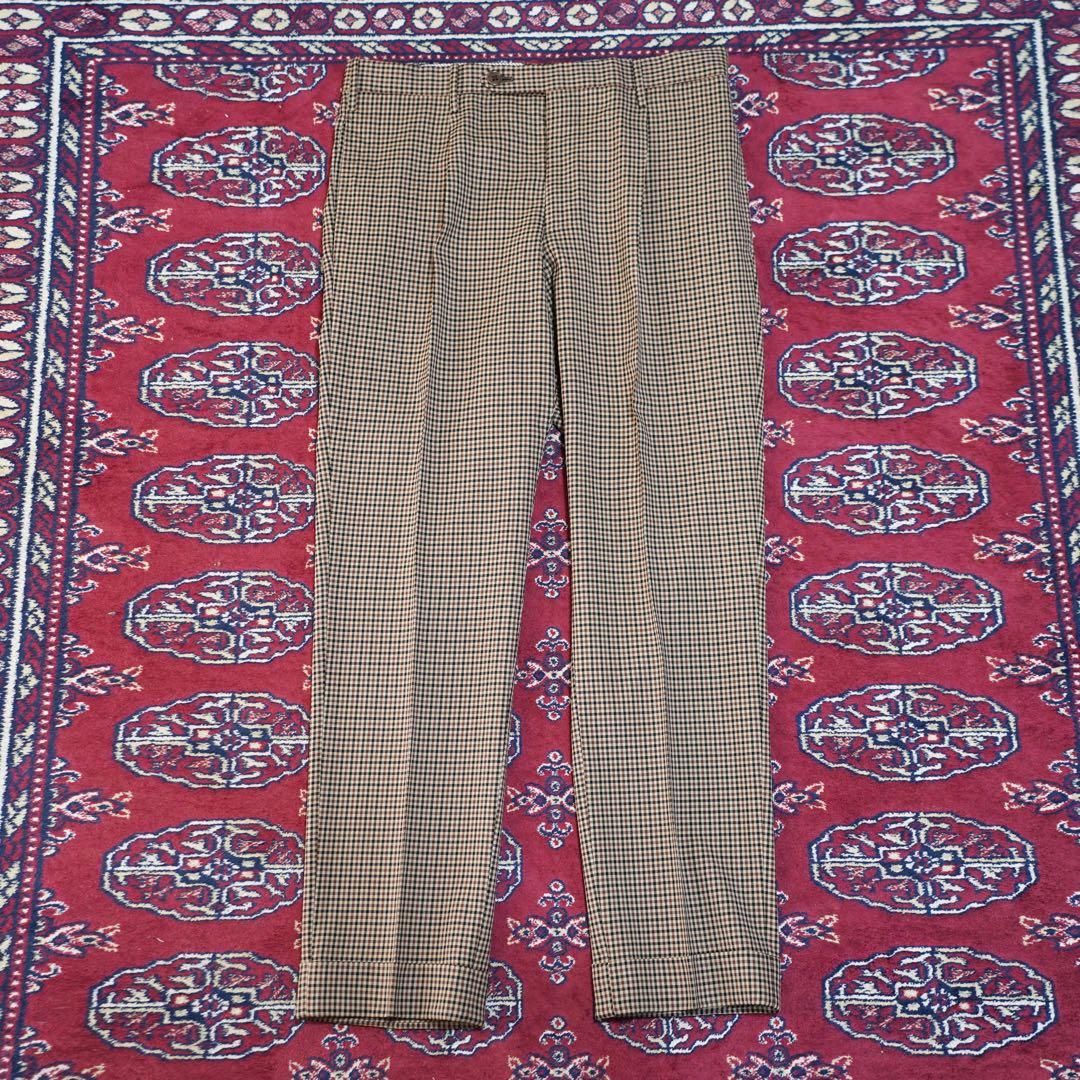 Beautiful item! Kamoshita United Arrows Check Suit Made in Japan 46 Setup