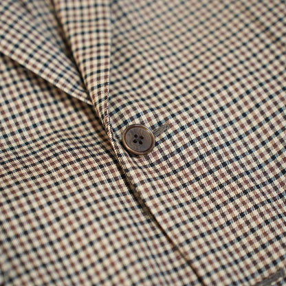Beautiful item! Kamoshita United Arrows Check Suit Made in Japan 46 Setup
