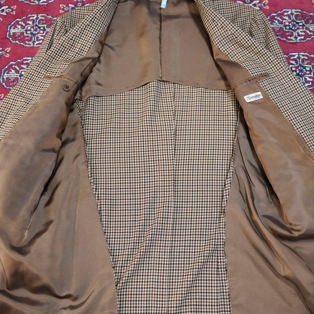 Beautiful item! Kamoshita United Arrows Check Suit Made in Japan 46 Setup