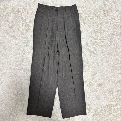 [vintage] Casual suit double setup striped gray S