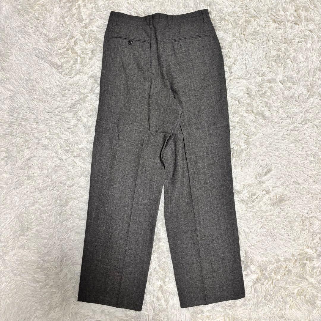[vintage] Casual suit double setup striped gray S