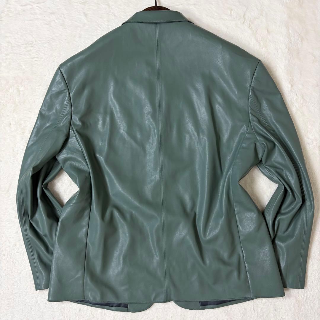 [Good Condition] ZARA Setup Suit Coding Process Green XL Rare