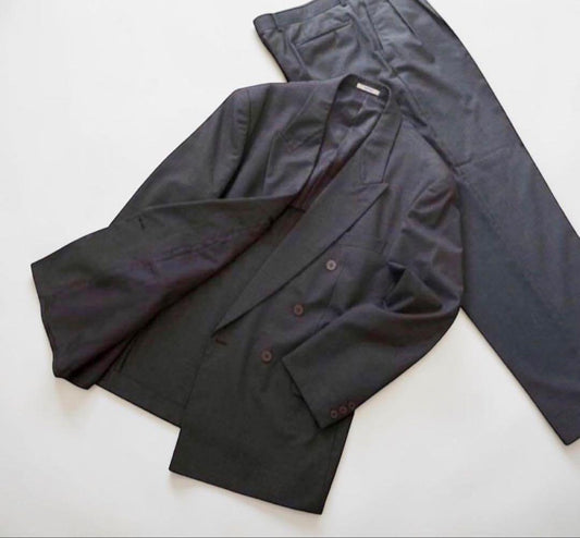 KENZO Vintage Double Suit Y2K Made in Japan Italian Fabric L Good Condition
