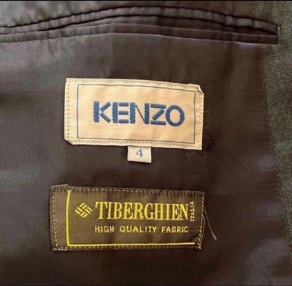 KENZO Vintage Double Suit Y2K Made in Japan Italian Fabric L Good Condition