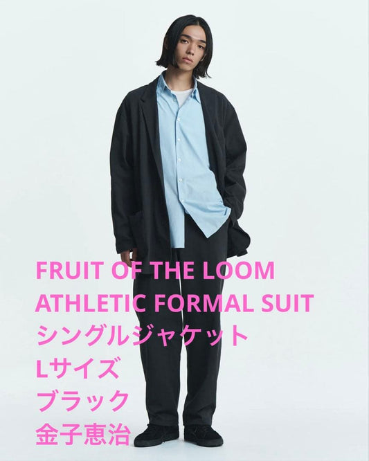 valuable! FRUIT OF THE LOOM Keiji Kaneko Single Suit Black L