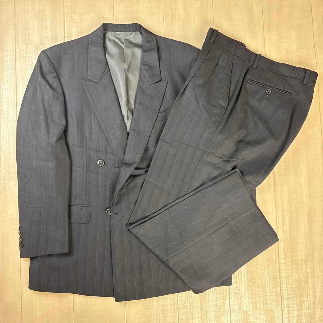Christian Dior 90's Vintage Suit Double Dark Blue L