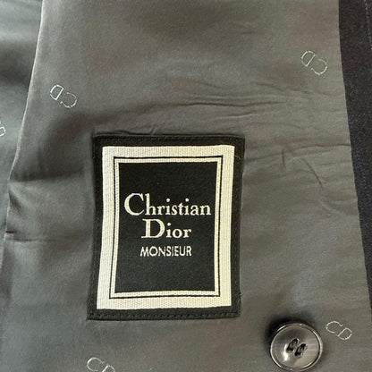 Christian Dior 90's Vintage Suit Double Dark Blue L