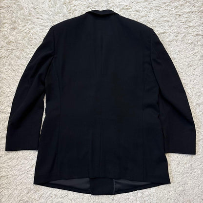 Super beautiful item 00s Black double suit 6 buttons adjuster A6