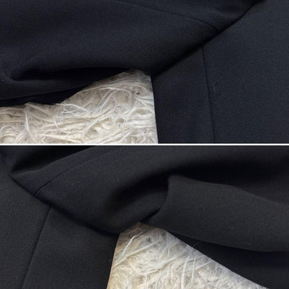 Super beautiful item 00s Black double suit 6 buttons adjuster A6