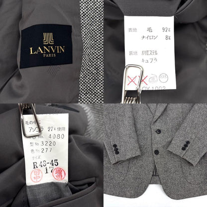 LANVIN Suit Jacket Tweed Angora