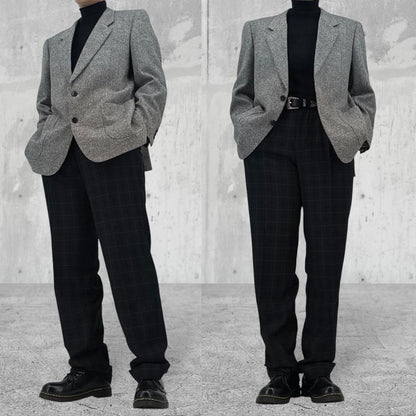 LANVIN Suit Jacket Tweed Angora