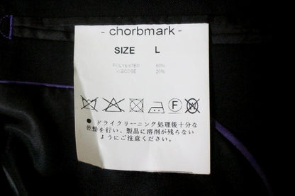 Like new CHORBMARK 3 piece one button black soft formal suit L black