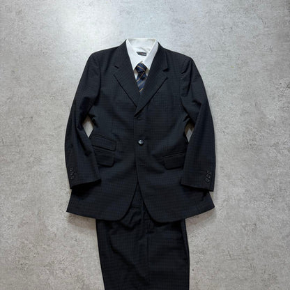 Vintage Men's Setup Suit Checkered Pattern M-L Equivalent Rare