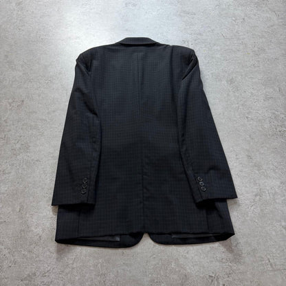 Vintage Men's Setup Suit Checkered Pattern M-L Equivalent Rare