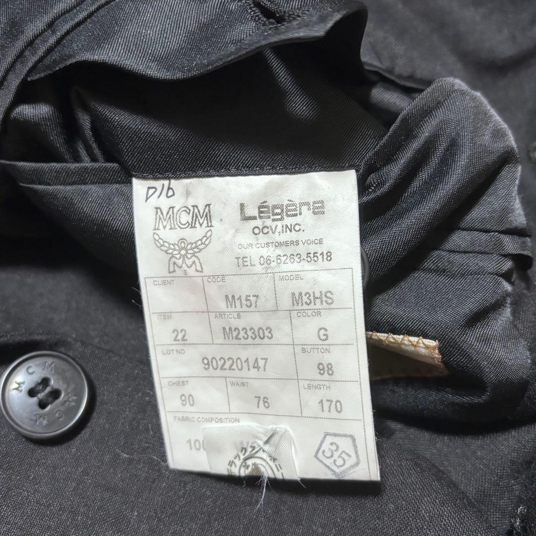 [Rare] MCM MCM setup suit dark gray 3 buttons