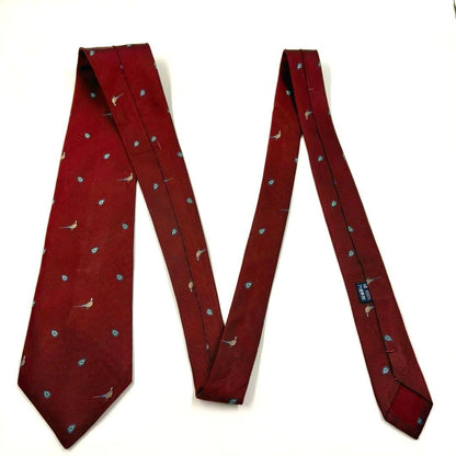 ✨️Good condition✨️ Burberry tie fine pattern red high brand simple