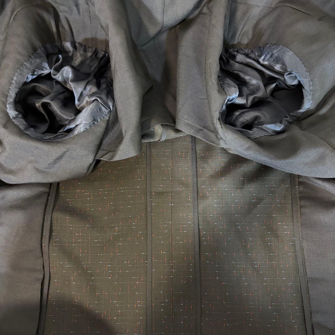 British Fabric Stanvick Setup Unlined Check Navy L Equivalent for Spring, Summer, and Autumn