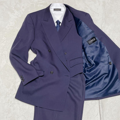 Rare DOMON three-piece double suit setup purple Masaki Suda M