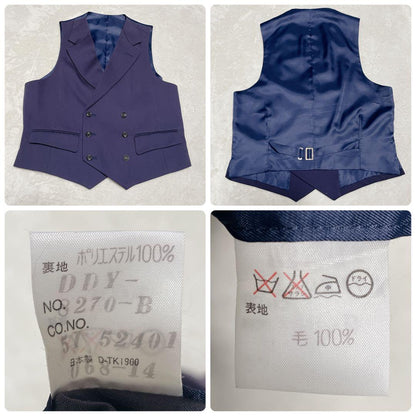 Rare DOMON three-piece double suit setup purple Masaki Suda M