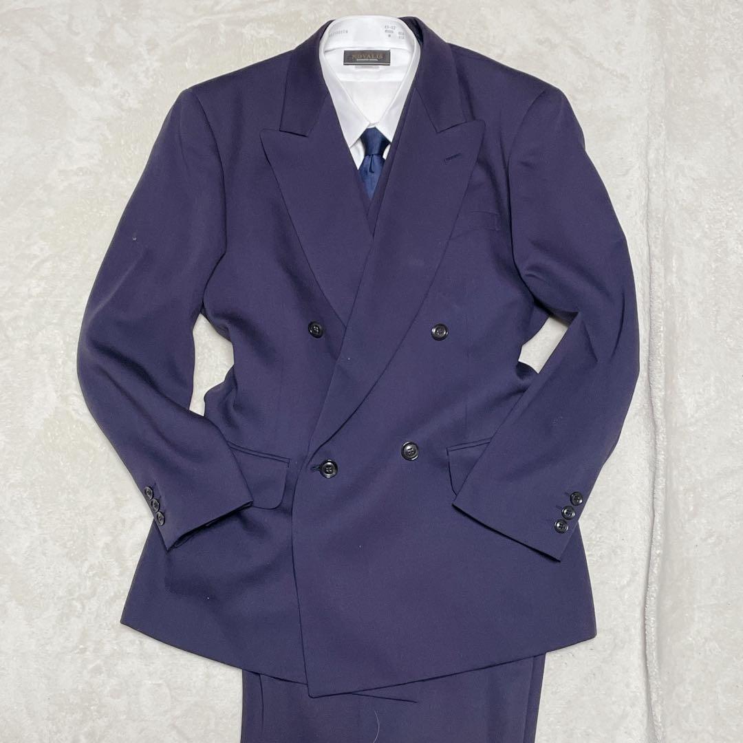 Rare DOMON three-piece double suit setup purple Masaki Suda M