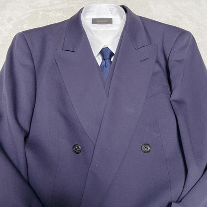 Rare DOMON three-piece double suit setup purple Masaki Suda M