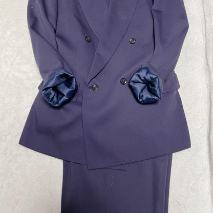 Rare DOMON three-piece double suit setup purple Masaki Suda M