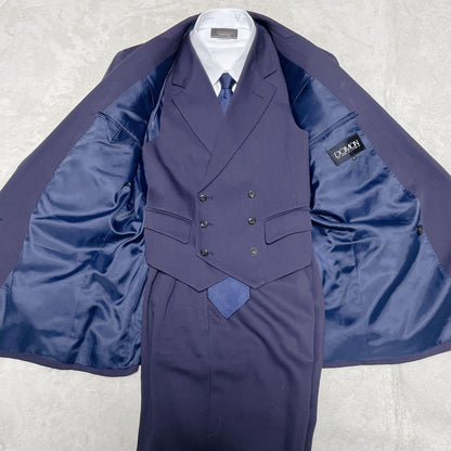 Rare DOMON three-piece double suit setup purple Masaki Suda M