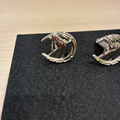 [Good product] Cufflinks Horse Horseshoe Horseshoe Silver No case