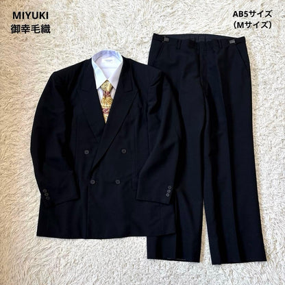 00s [Miyuki Woolen] MIYUKI Mohair Black Double with Adjuster AB5
