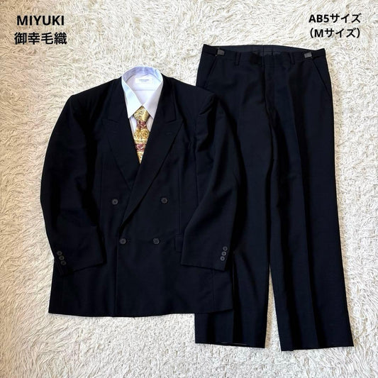 00s [Miyuki Woolen] MIYUKI Mohair Black Double with Adjuster AB5