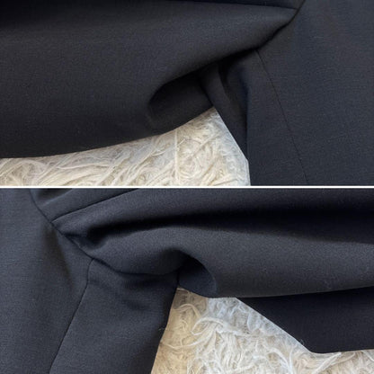 00s [Miyuki Woolen] MIYUKI Mohair Black Double with Adjuster AB5