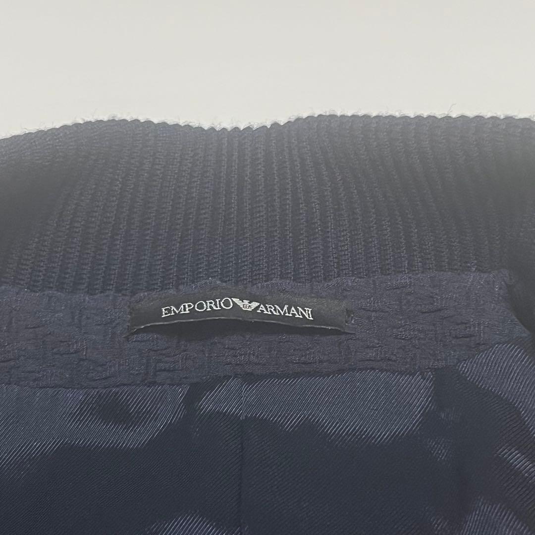 [Good Condition] Emporio Armani Setup Embossed Navy QR Code