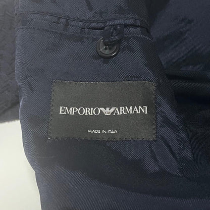 [Good Condition] Emporio Armani Setup Embossed Navy QR Code