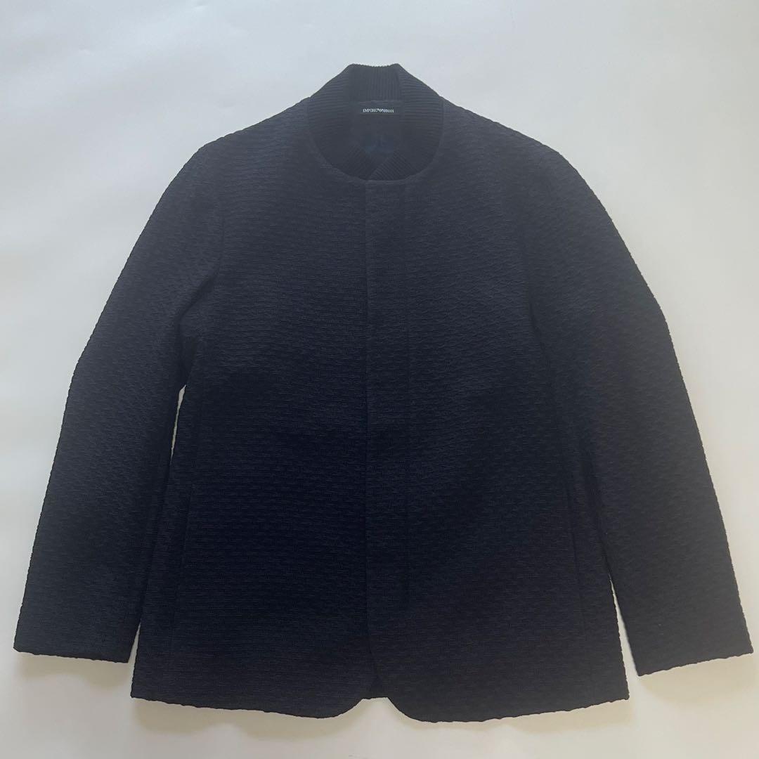 [Good Condition] Emporio Armani Setup Embossed Navy QR Code