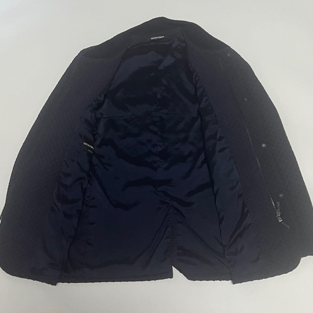 [Good Condition] Emporio Armani Setup Embossed Navy QR Code