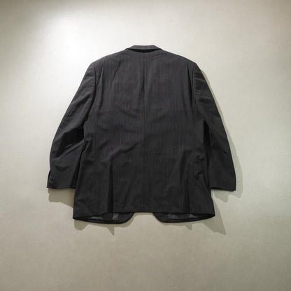 vintage single setup suit striped gray/HW507
