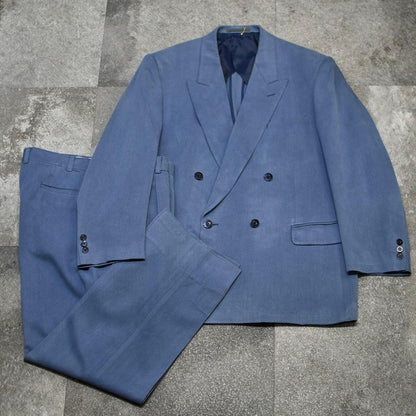 Old clothes special silk setup suit double blue blue