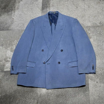 Old clothes special silk setup suit double blue blue