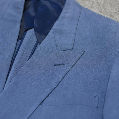 Old clothes special silk setup suit double blue blue